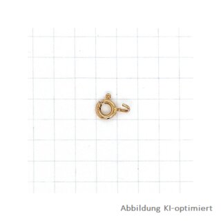 Federring Kettenverschluß einzeln Gold 333 Glanz - Größe S