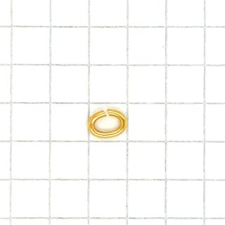 Bindering Schmuck Öse einzeln oval echt Gold 333 Glanz 4x5mm