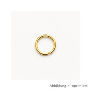 Öse Bindering rund aus echtem Gold 333 – Glänzend, 3,5–4,5 mm Durchmesser