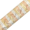 Flexibles Tricolor-Armband, Gold 333, 20cm
