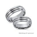 Trauringe / Partnerringe Wolfram (Tungsten) mit 925...