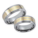 Trauringe / Partnerringe Wolfram (Tungsten) mit...