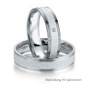 Trauringe Platin mit Brillant