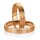 Trauringe Rotgold mit Brillant