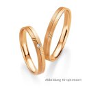 Trauringe Rotgold mit Brillant