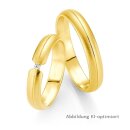 Trauringe Gelbgold mit Brillant