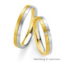 Trauringe Gelbgold/Weißgold mit Brillant