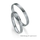 Trauringe Platin mit Brillant