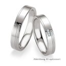Trauringe / Partnerringe Silber mit Brillant