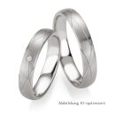 Trauringe / Partnerringe Silber mit Brillant