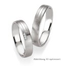 Trauringe / Partnerringe Silber mit Brillant