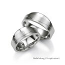 Trauringe / Partnerringe Silber mit Brillant