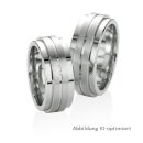 Trauringe / Partnerringe Silber mit Brillant