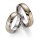 Trauringe Titan mit Gelbgold und Brillant
