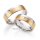 Trauringe Stahl mit Rotgold und Brillant