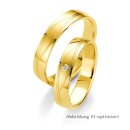 Trauringe Gelbgold mit Brillant