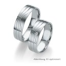 Trauringe Platin mit Brillant
