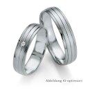 Trauringe Palladium mit Brillant
