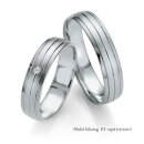 Trauringe Platin mit Brillant