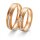 Trauringe Rotgold/Weißgold mit Brillant