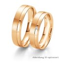 Trauringe Rotgold mit Brillant