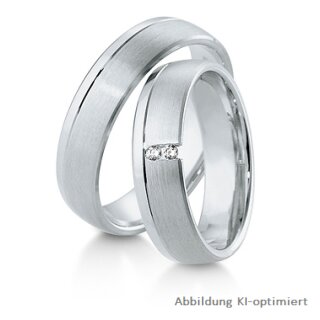 Trauringe Platin mit Brillant