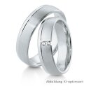 Trauringe Platin mit Brillant