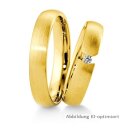 Trauringe Gelbgold mit Brillant