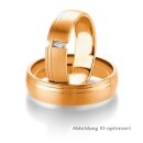 Trauringe Rotgold mit Brillant