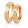 Trauringe Rotgold mit Brillant
