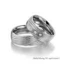 Trauringe Platin mit Brillant