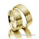 Trauringe Gelbgold mit Brillant