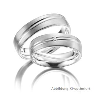 Trauringe Platin mit Brillant