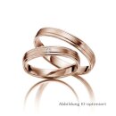 Trauringe Rotgold mit Brillant
