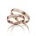 Trauringe Rotgold mit Brillant