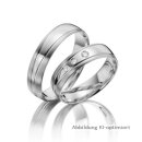Trauringe Palladium mit Brillant