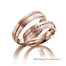 Trauringe Rotgold mit Brillant