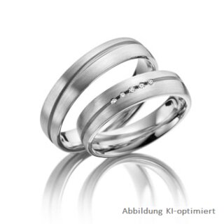 Trauringe Platin mit Brillant