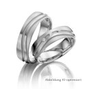 Trauringe Platin mit Brillant