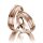 Trauringe Rotgold mit Brillant