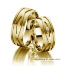 Trauringe Gelbgold mit Brillant