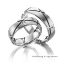 Trauringe Platin mit Brillant