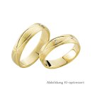 Trauringe Gelbgold mit Brillant
