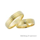 Trauringe Gelbgold mit Brillant