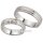 Trauringe / Partnerringe Silber mit Zirkonia