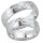 Trauringe / Partnerringe Silber mit Zirkonia