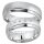 Trauringe / Partnerringe Silber mit Zirkonia