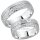 Trauringe / Partnerringe Silber mit Zirkonia