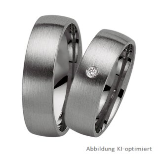 Trauringe Platin mit Brillant