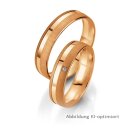 Trauringe Rotgold mit Brillant